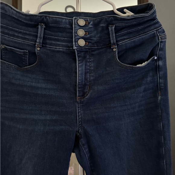 Ann Taylor Blue Skinny Jeans Sleek Fit - Picture 2 of 5